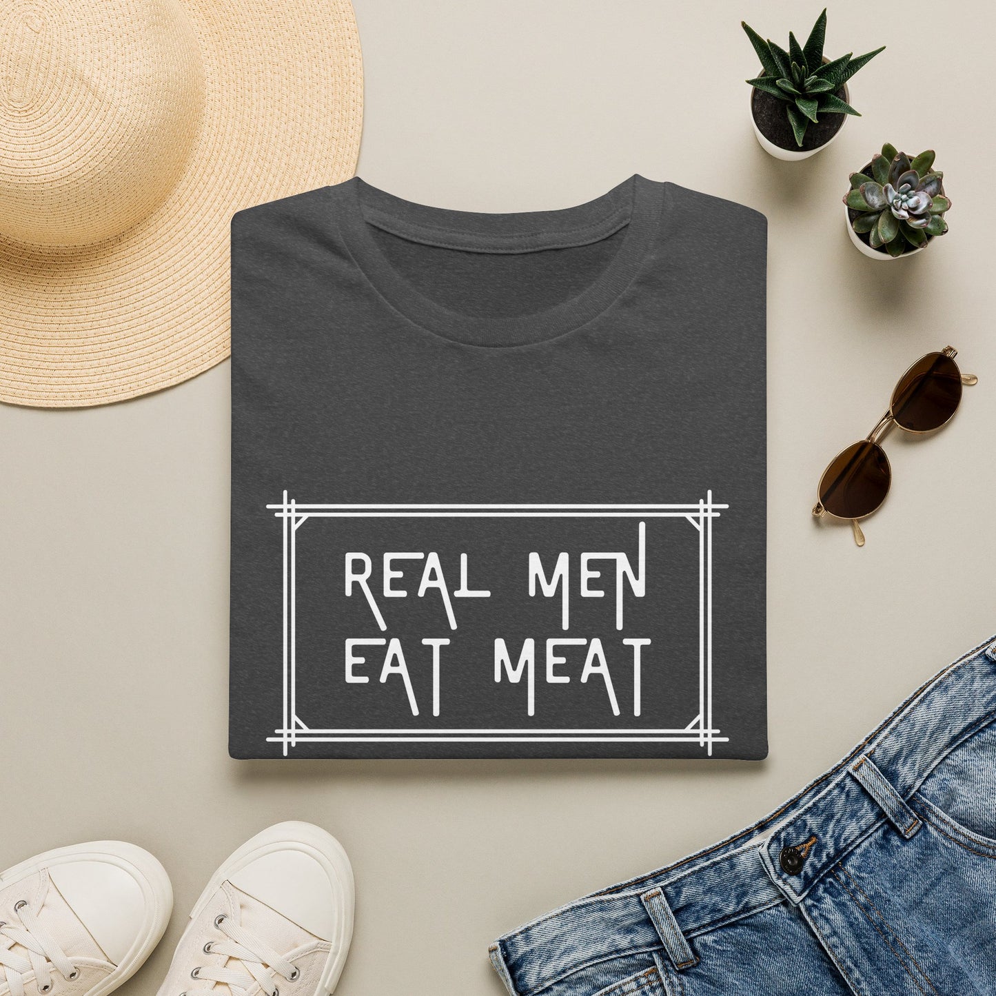 Camiseta Hombres de Verdad Comen Carne