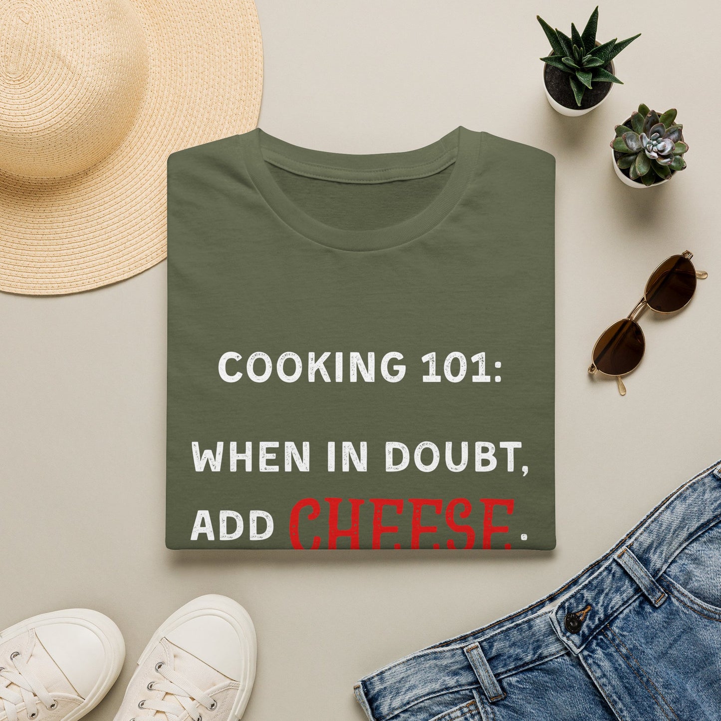 When In Doubt Add Cheese #2 T-Shirt