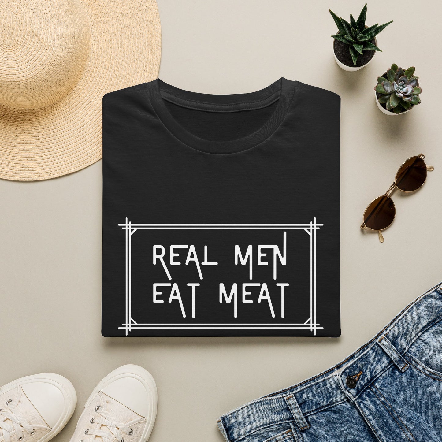 Camiseta Hombres de Verdad Comen Carne