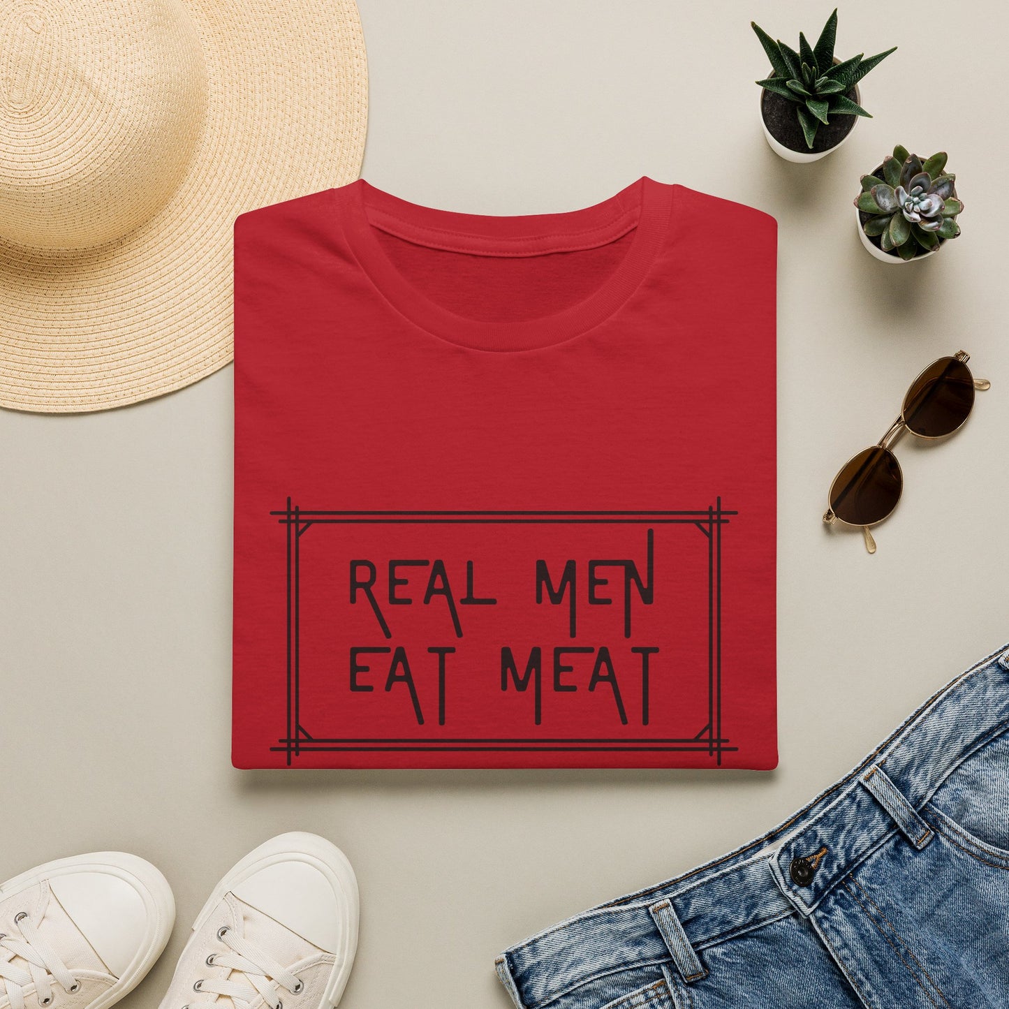 Camiseta Hombres de Verdad Comen Carne