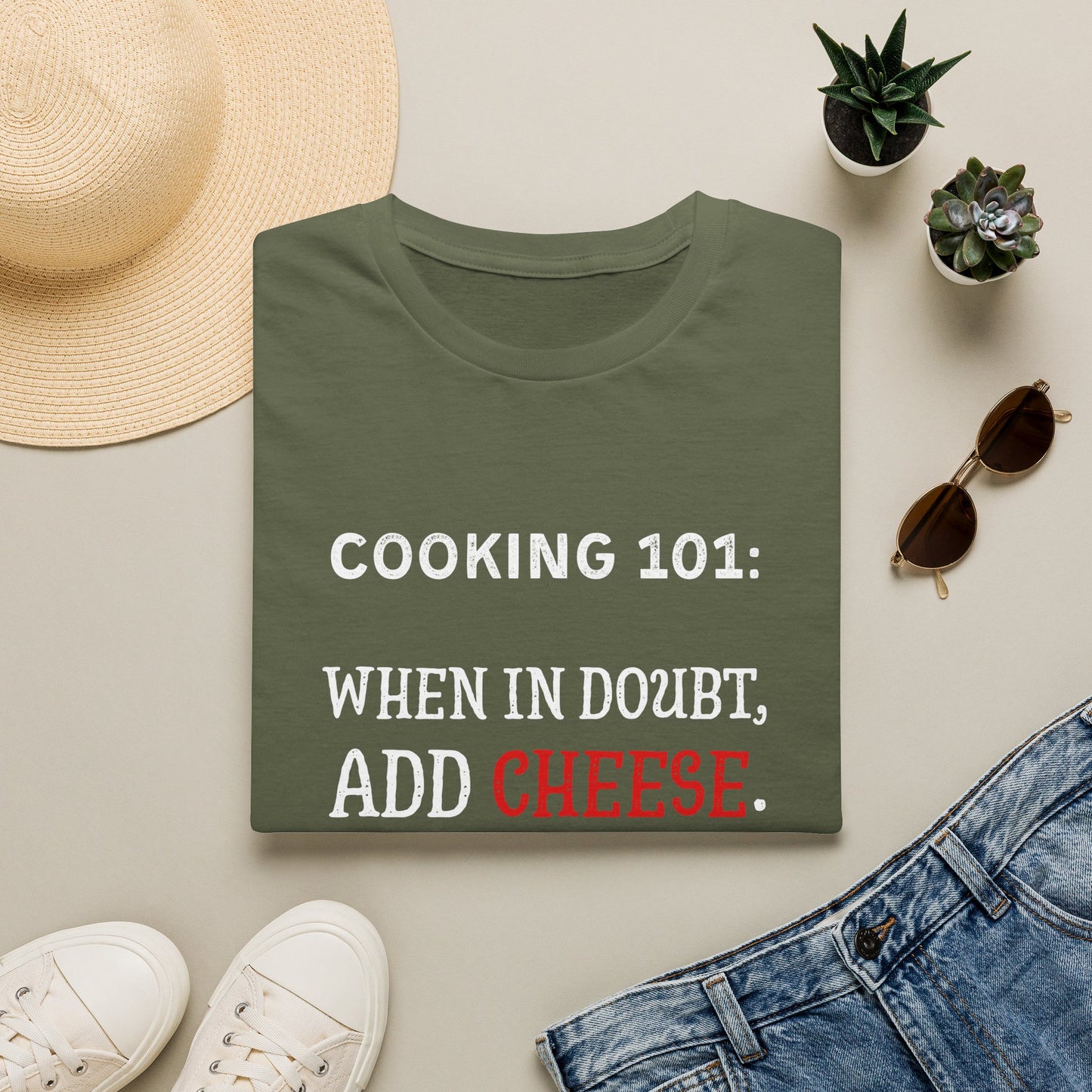When In Doubt Add Cheese #1 T-Shirt