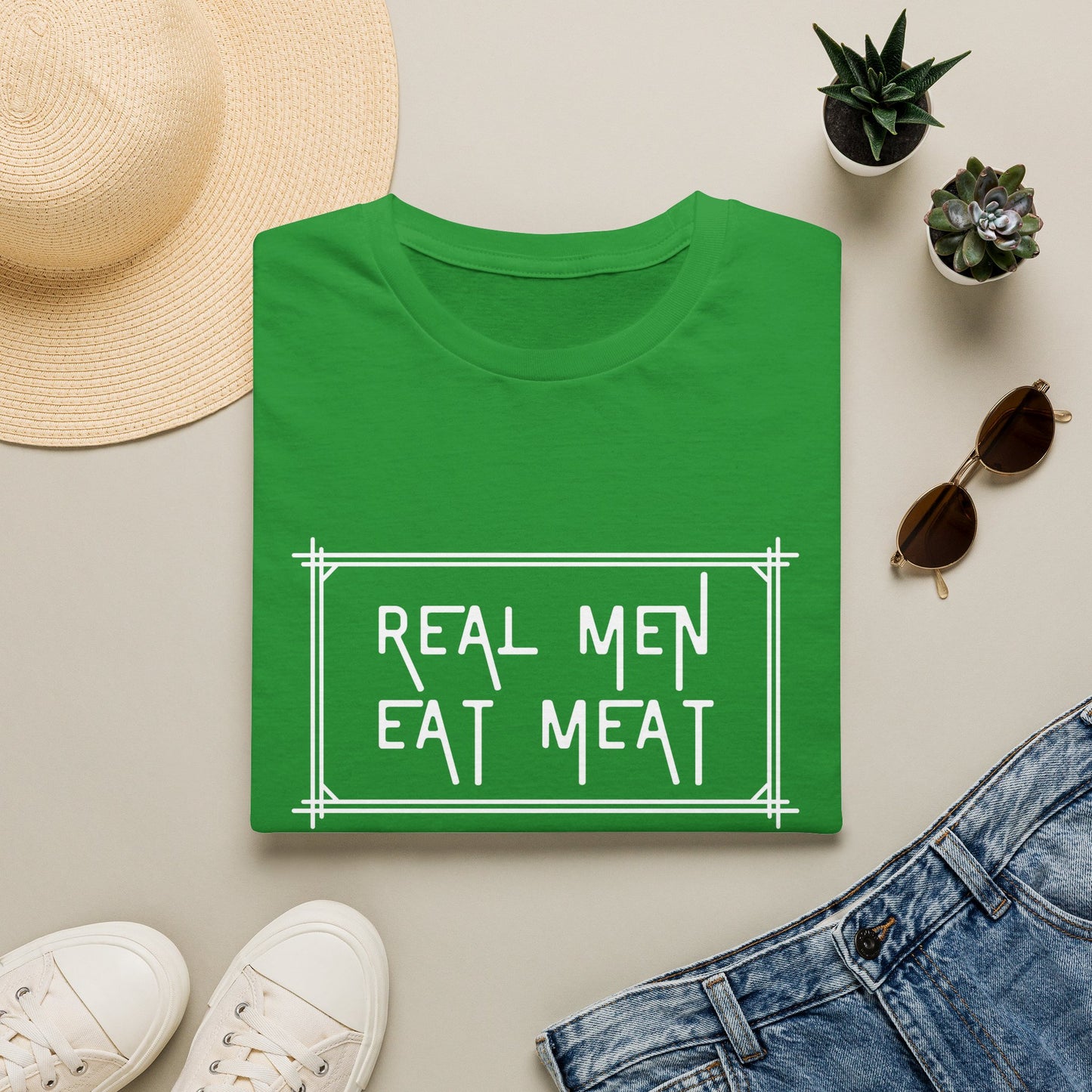 Camiseta Hombres de Verdad Comen Carne