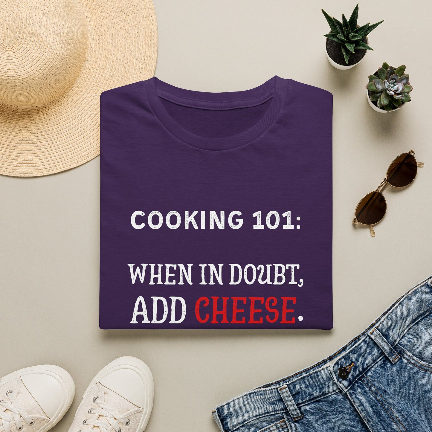 When In Doubt Add Cheese #1 T-Shirt