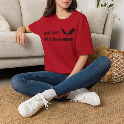 No soy chef, soy una pesadilla en la cocina. Camiseta